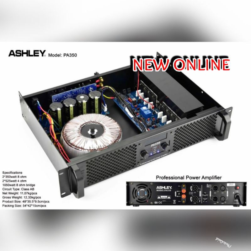 POWER ASHLEY PA 350 ORIGINAL AMPLIFIER ASHLEY PA 350