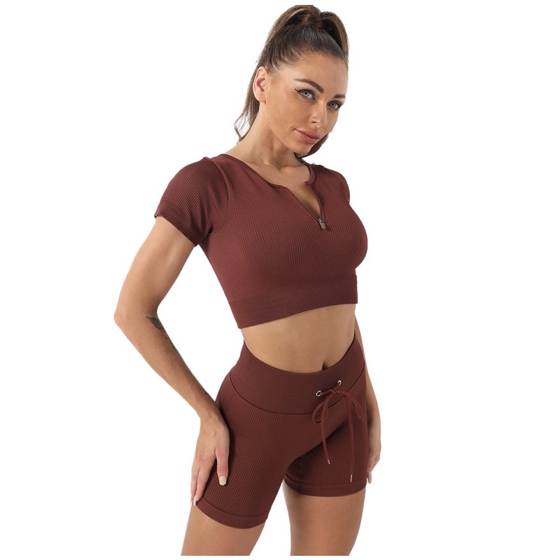 OCEANE knit crop top