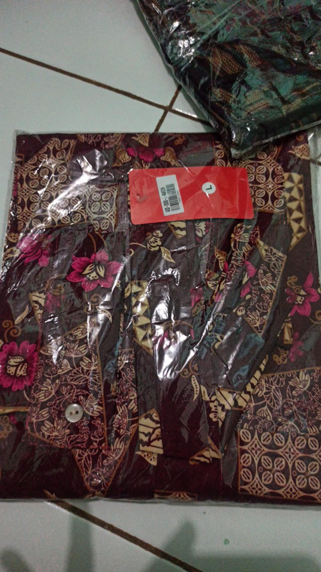 Bl - 03650 Tunik Oversize Wanita Lengan Panjang Batik