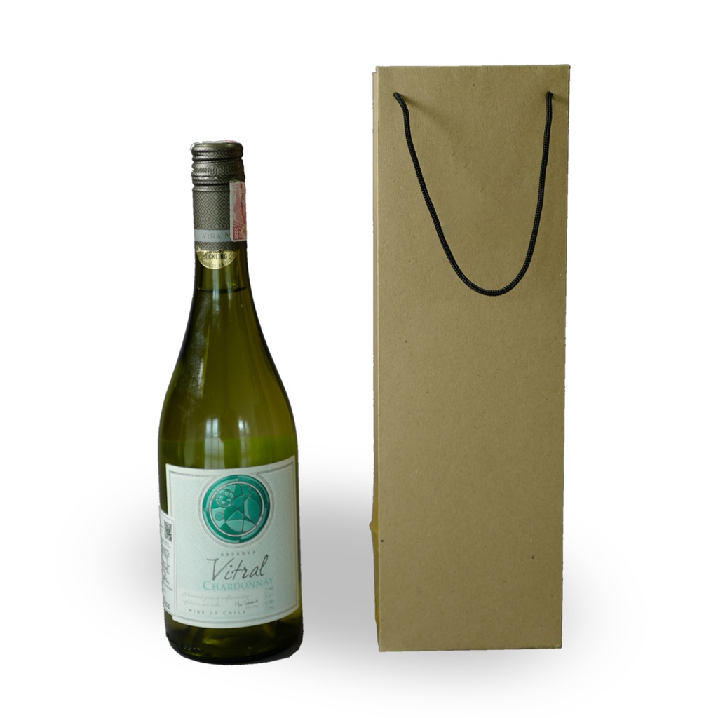 Wine Packaging Paperbag Brown Kraft