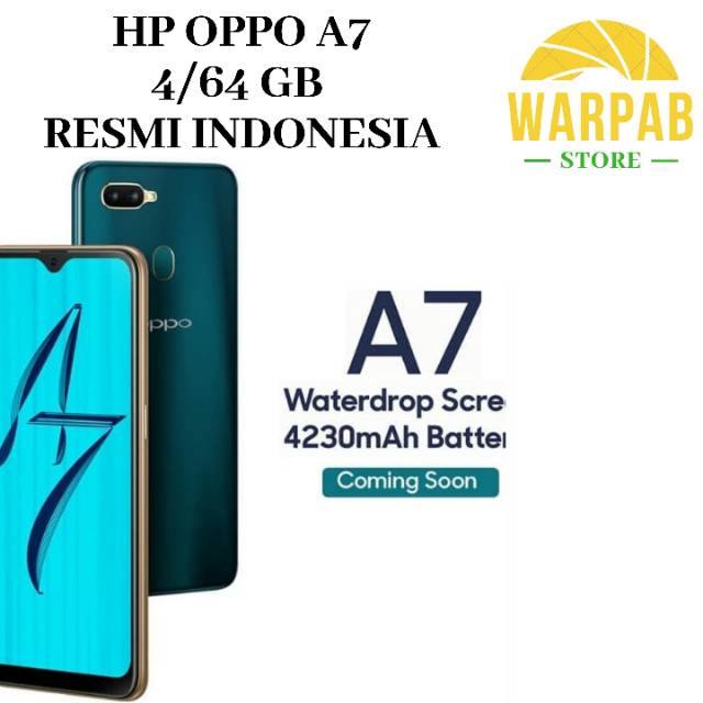 HP OPPO A7 4/64 GB - OPO A 7 RAM 4GB INTERNAL 64GB GARANSI RESMI 1 TAHUN-2