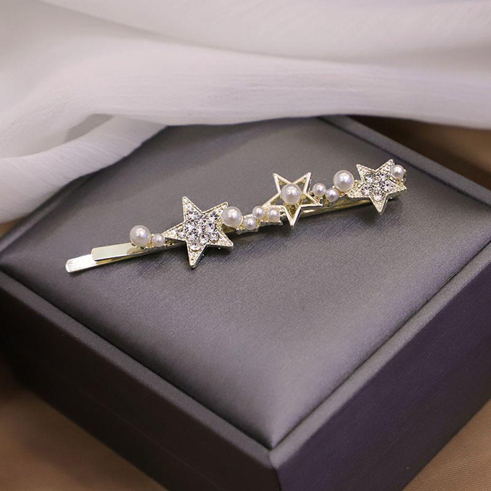 Agustina Korea Gaya Klip Rambut Mewah Rumbai Hiasan Kepala Jepit Perhiasan Perempuan Hadiah Barrettes Poni Clip