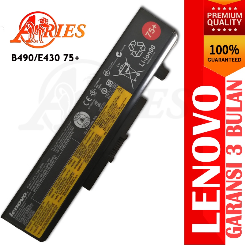 Baterai Laptop Lenovo B480 B490 E430 Series 75+