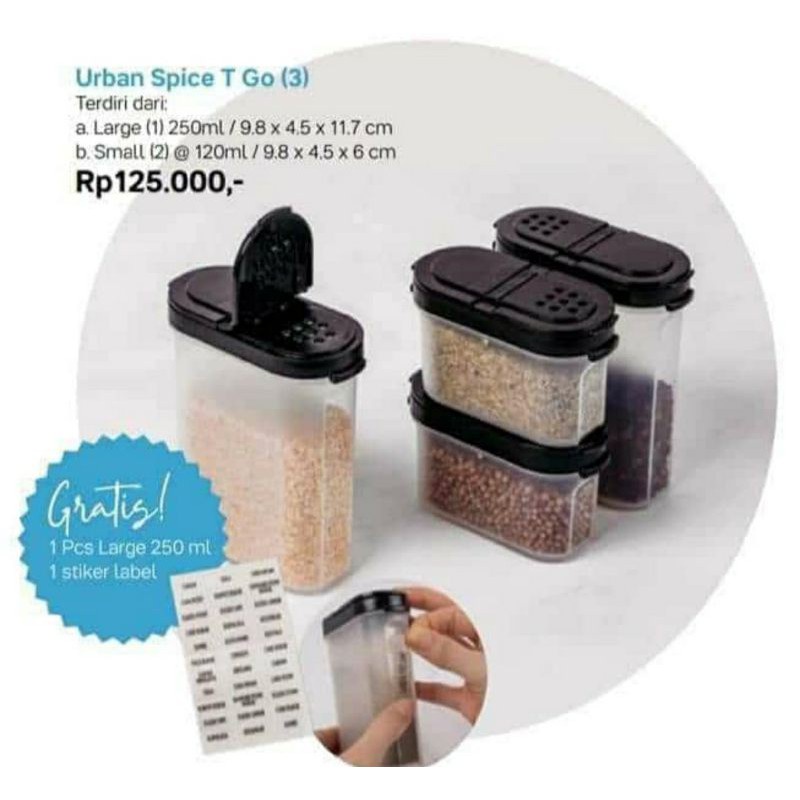 Urban spice to go / tempat bumbu tupperware
