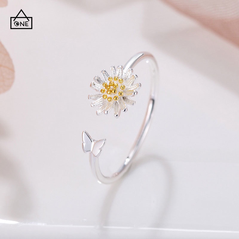 Ready stock 1PC Korean Cincin Daisy Bunga Untuk Wanita Fashion Aksesoris COD