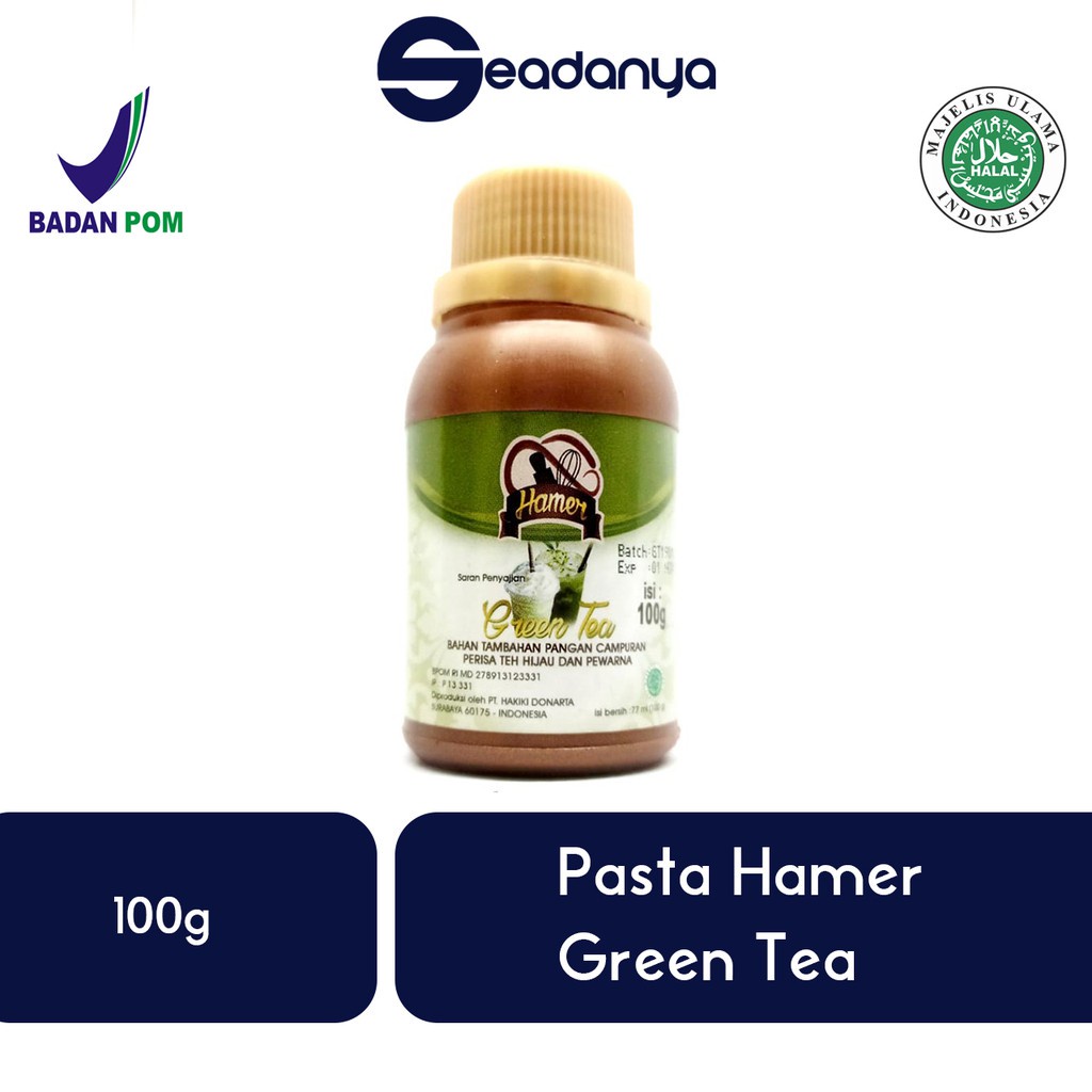 

Pasta Hamer GreenTea - Pasta Green Tea - Pasta Teh Hijau 100g - Halal MUI & BPOM