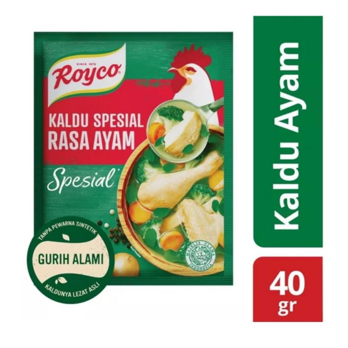 Royco Kaldu Spesial Rasa Ayam 40 gr Bumbu Penyedap Masak Gurih Instan