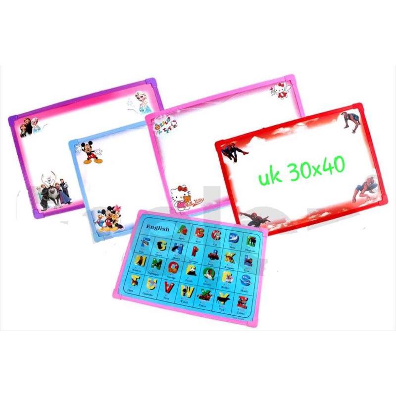 

Cuci gudang whiteboard papan tulis fancy uk 30x40cm karakter