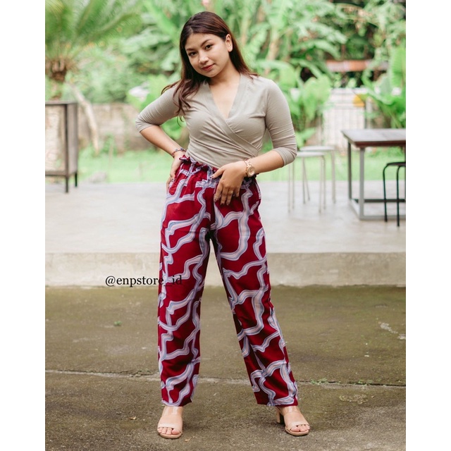 MOANA KULOT // KULOT WANITA // KULOT KEKINIAN-MAROON