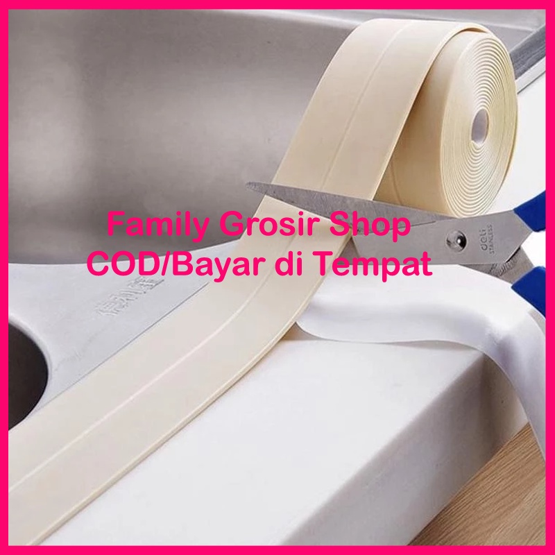 Seal tape protection 3,8m x 3,2cm penutup celah siku dan karet pengaman serbaguna