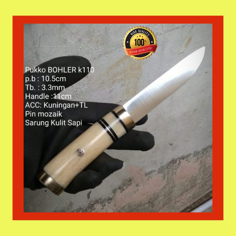 PISAU SEMBELIH/ PISAU SESET DAGING SAPI/ AYAM PUKKO BOHLER SUPER TAJAM SIAP PAKAI KWALITAS PREMIUM