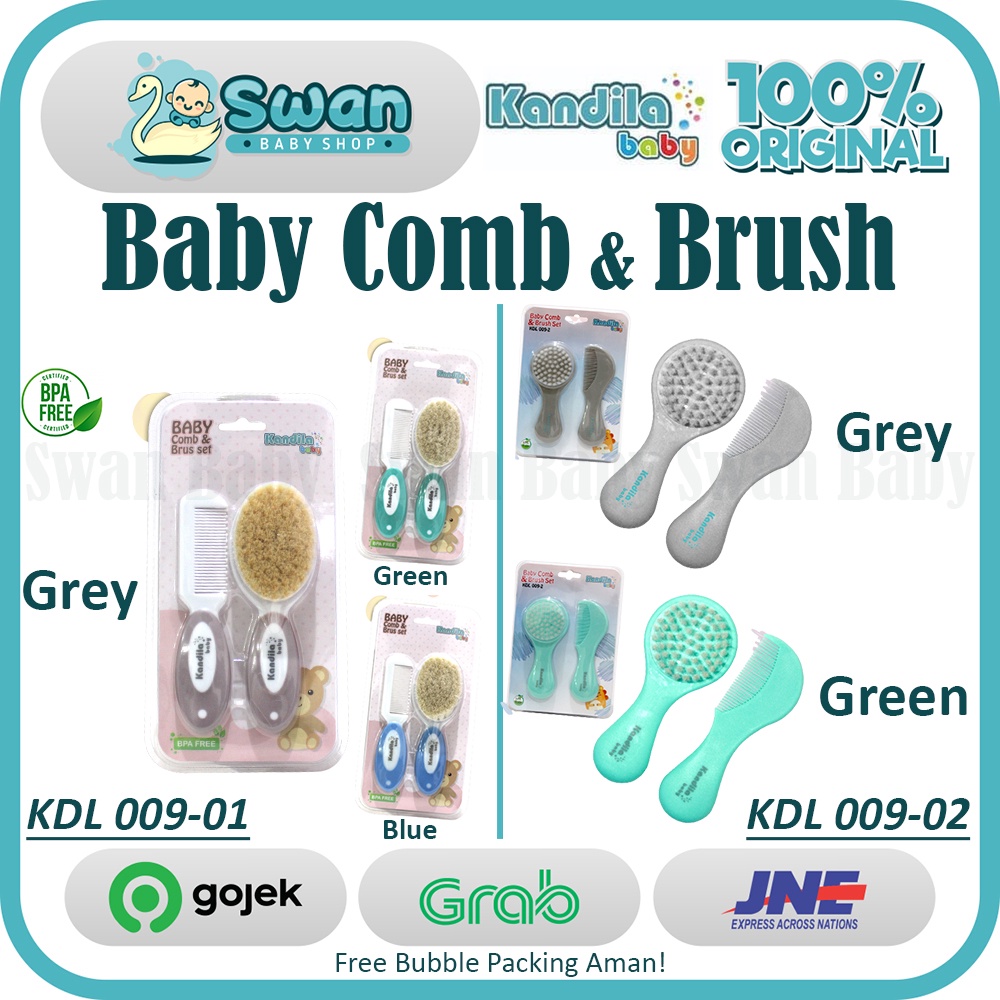 Kandila Baby Comb &amp; Brush Set / Sisir Bayi