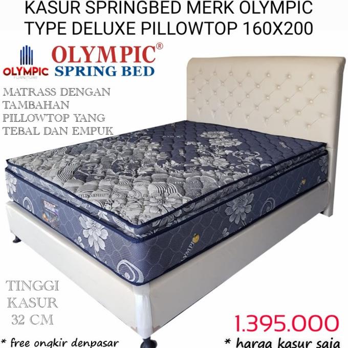 {{{{{{] Kasur springbed merk olympic type deluxe pillowtop 160x200