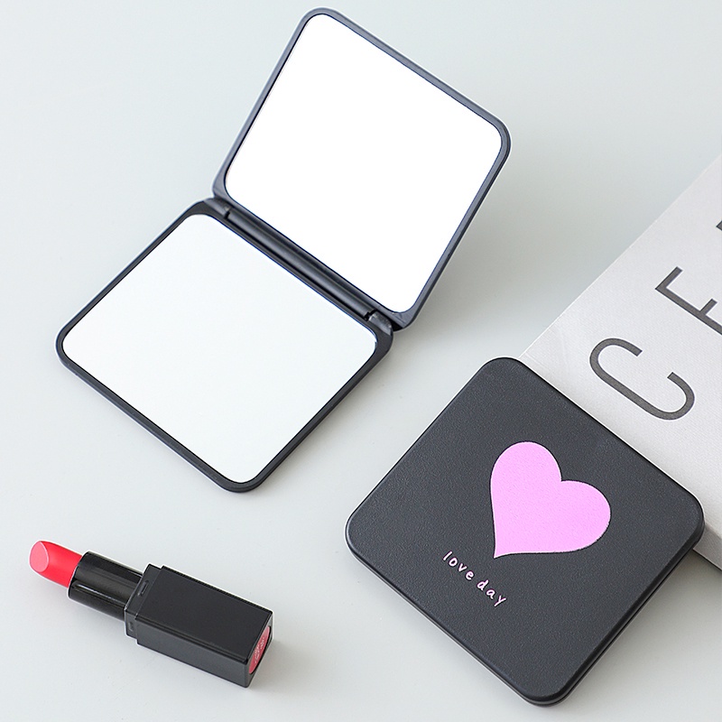 OSM JKT F5281 Cermin Mini / Cermin Lipat Mini Model Segiempat 2 Sisi / Cermin Makeup Petak / Cermin Rias-4