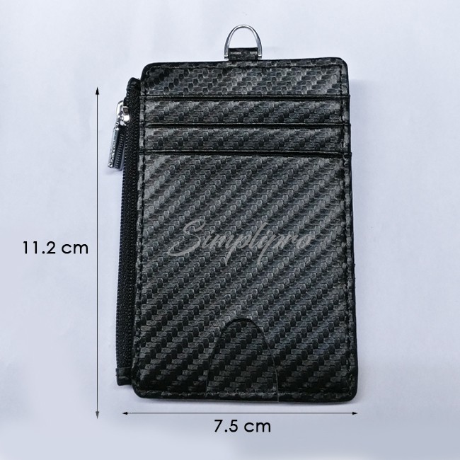 Dompet Tipis STNK Kunci Kartu Koin Resleting Zipper Slim Wallet SL4-ZC