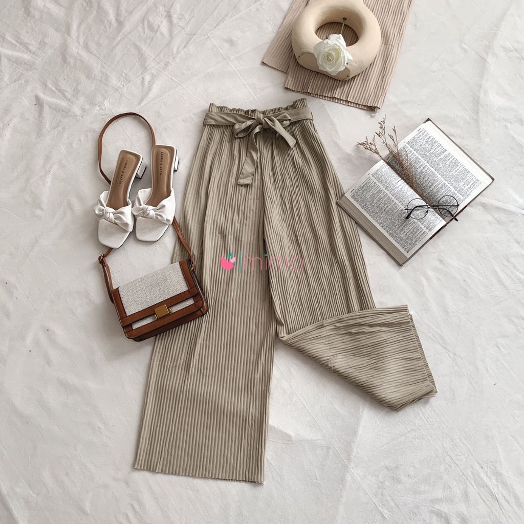 Premium Highwaist Pleats Kulot