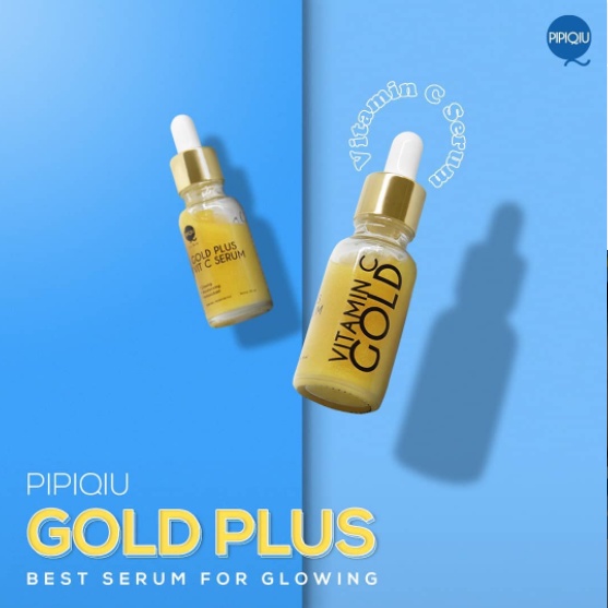 SERUM WAJAH Pipiqiu Gold Serum + Vitamin C (PISG)