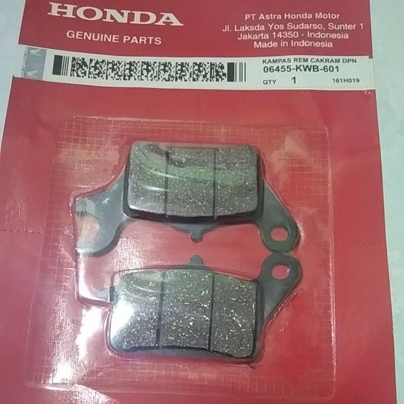 Kampas rem depan Honda Blade Revo absolute