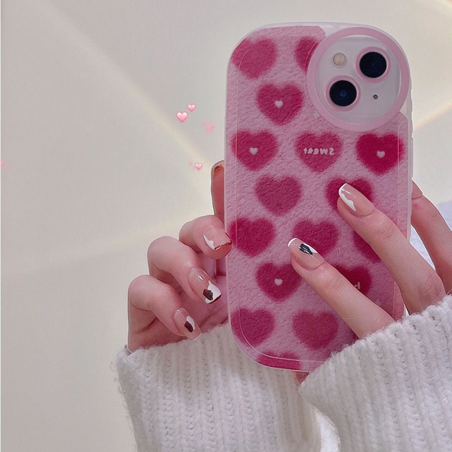 [TPC] Soft Case Casing LOVE PINK FULL COVER VIVO Y17 Y20 IPHONE 6 6S 7 8 PLUS X XS MAX XR 11 12 13 MINI PRO MAX Casing Full Cover HP IP035