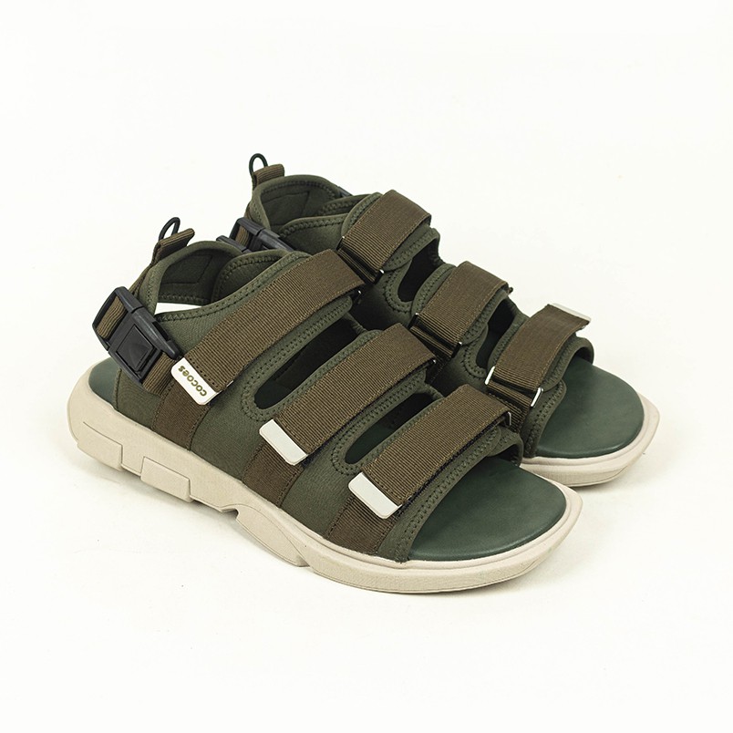 Sandal Gunung & Traveling Unisex Tali Bisa Dilepas - Cocoes Gueno All Colors-Olive
