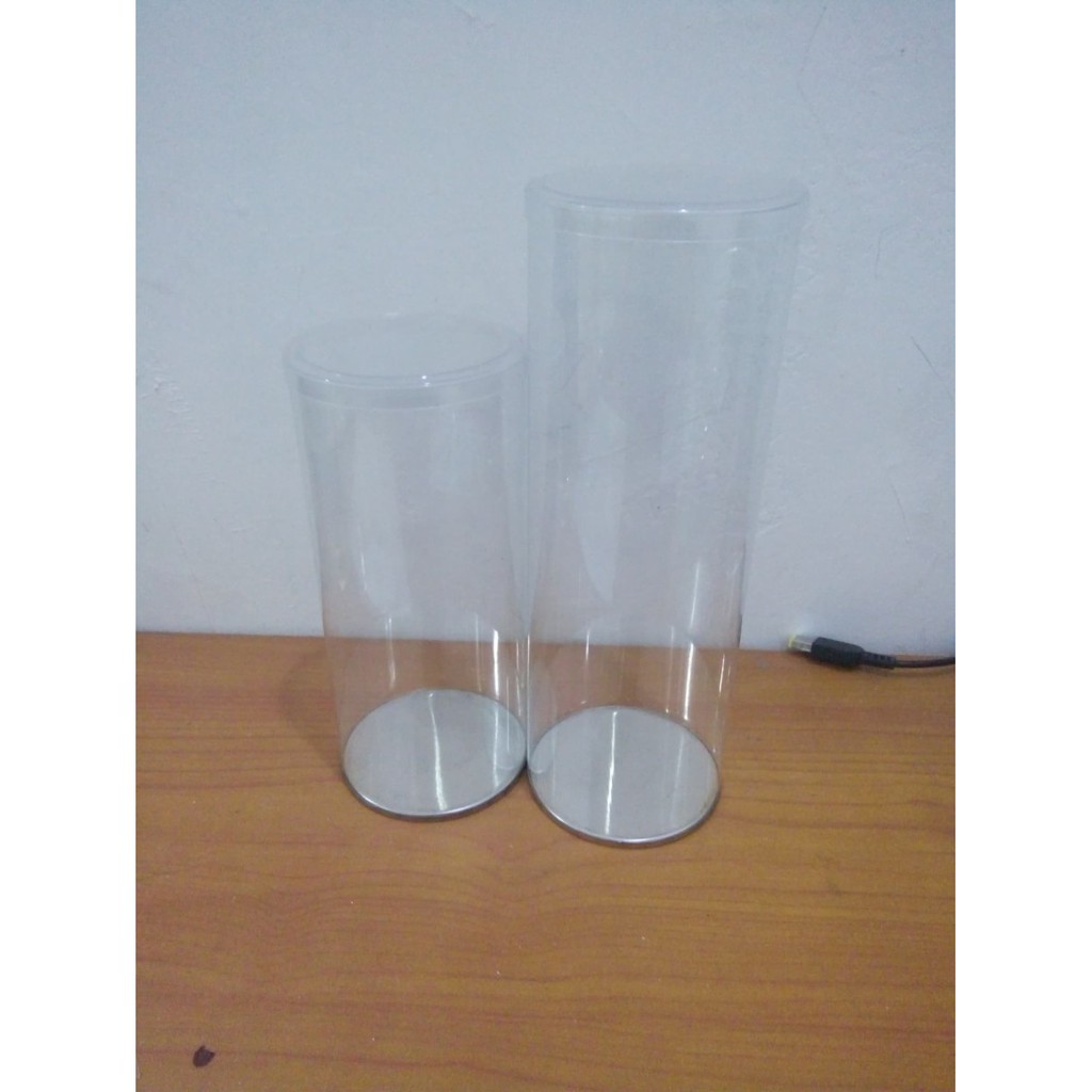 Mika tabung Alas Kaleng diameter 8cm tinggi 20 cm