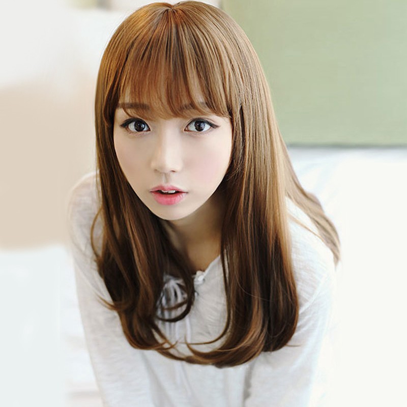  Bayar Di  Tempat  Korea 60cm Party Wig Rambut  Palsu Wanita 