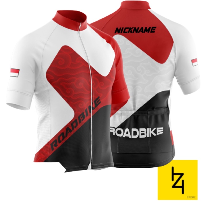 Jersey sepeda roadbike Indonesia hut ri bendera merah putih S M L XL XXL XXXL 2L 2XL 3L 3XL pria wan