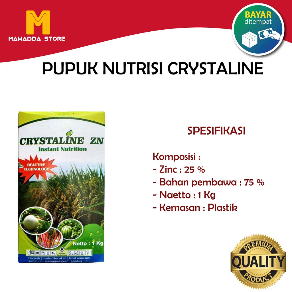Pupuk Nutrisi Instant CRYSTALINE ZN