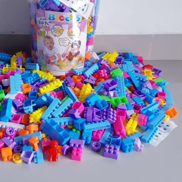 ➺ Mainan Lego Block Isi 510 Pcs Edukasi - Building Brick Anak Edukatif ❀