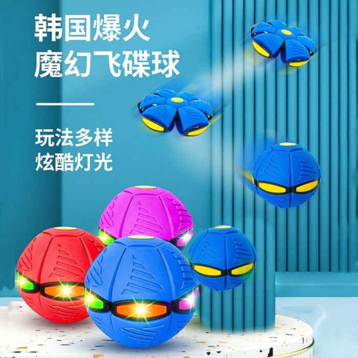 Mainan UFO Magic Bola Terbang Berlampu Bola Berlampu Lempar Grosir