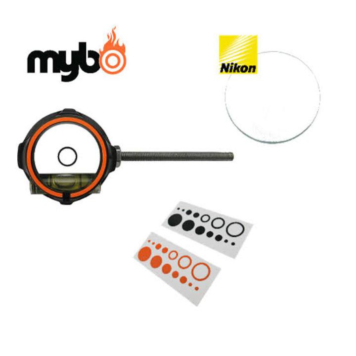 Merlin Ten Zone Target Scope w/ Nikon Lens / scope busur panah tanpa srew dan fiber optik