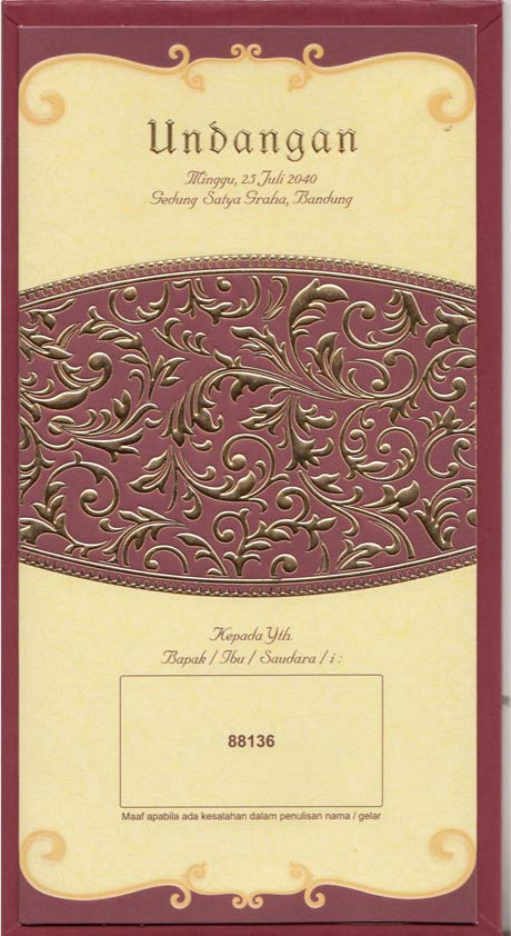 Undangan pernikahan mewah hardcover