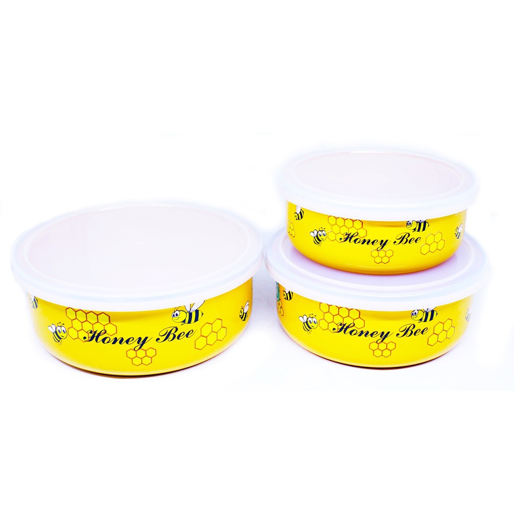 Maspion Mixing Bowl Honey Bee Set 12/16 CM isi 3pcs