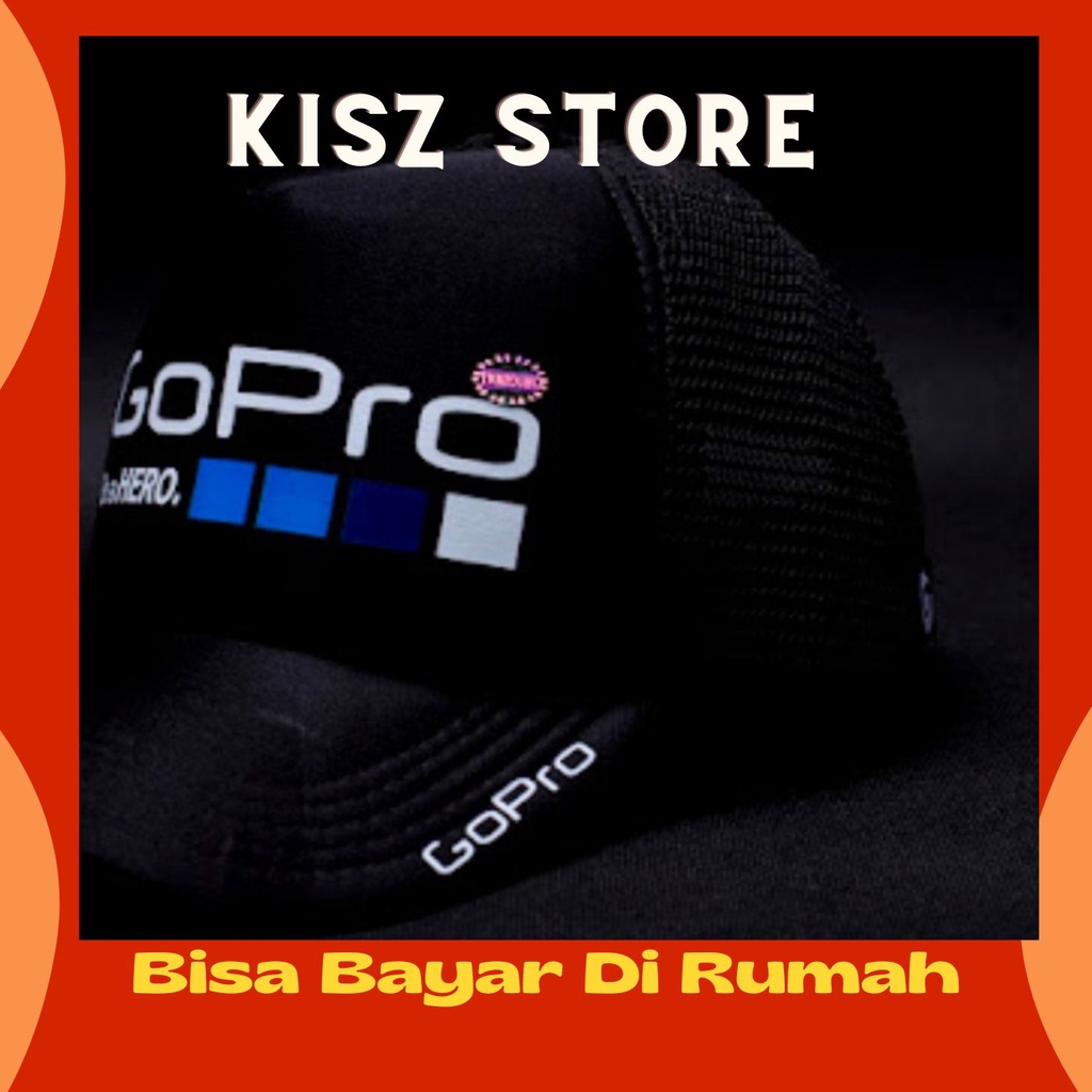 Snapback Topi Trucker Jaring Dewasa Gopro Gowes Bike