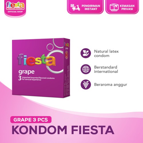 Kondom Fiesta Grape Anggur isi 3