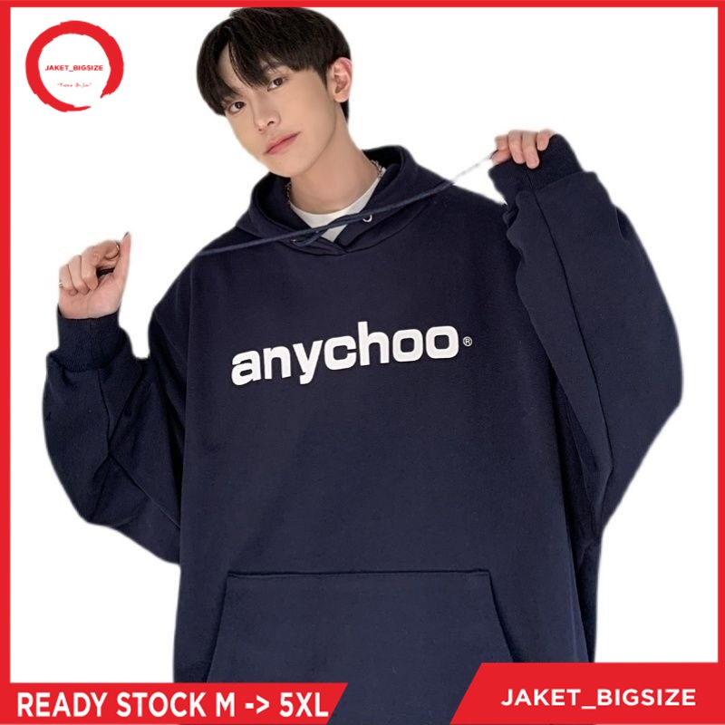 Hoodie Hodie Anychoo jumbo bigsize pria wanita ukuran m l xl xxl xxxl xxxxl xxxxxl