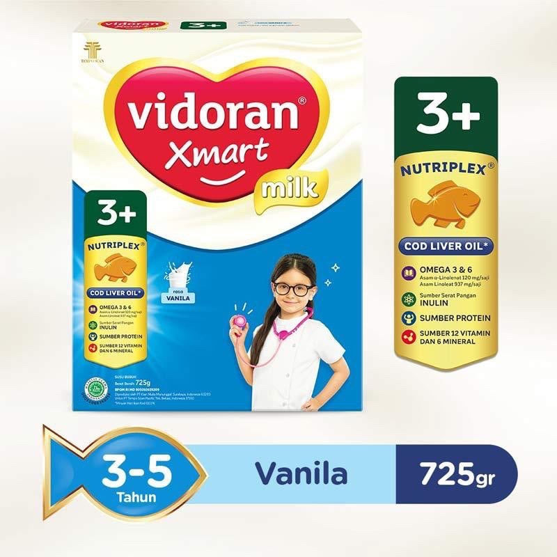 

Vidoran Xmart 3+ 725gr Vanilla & Madu (3-5 Tahun)