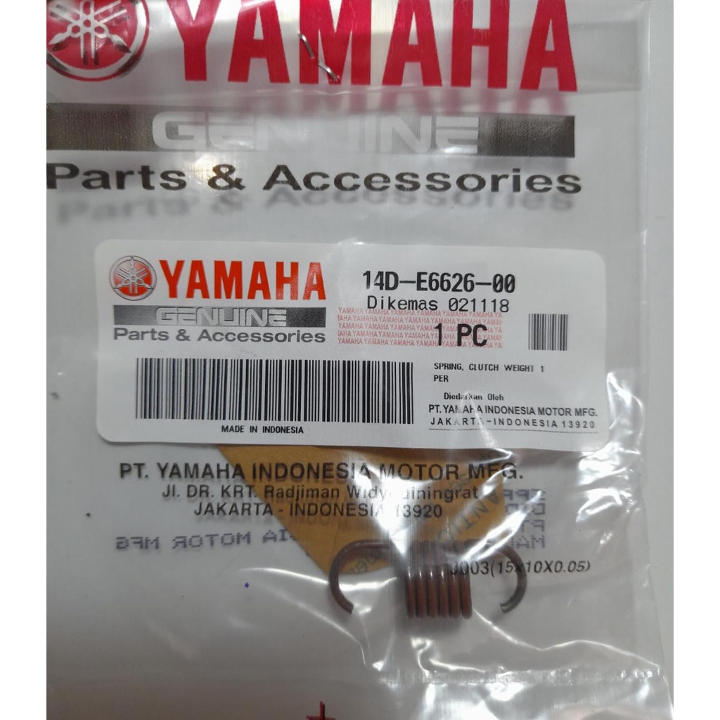 Per Pir Kampas Ganda Kopling Yamaha Mio Lama 14D E6626 00 HARGA PER BIJI