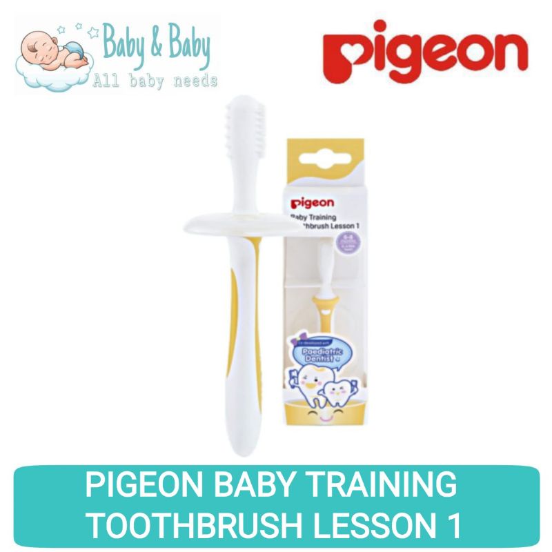 PIGEON Baby Training Toothbrush Lesson 1 Sikat Gigi Bayi