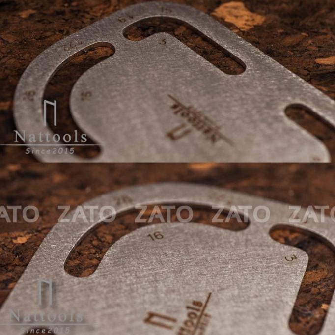 

paling diminati] Nattools Stainless Steel leather tool Ruler - Penggaris Leather tools