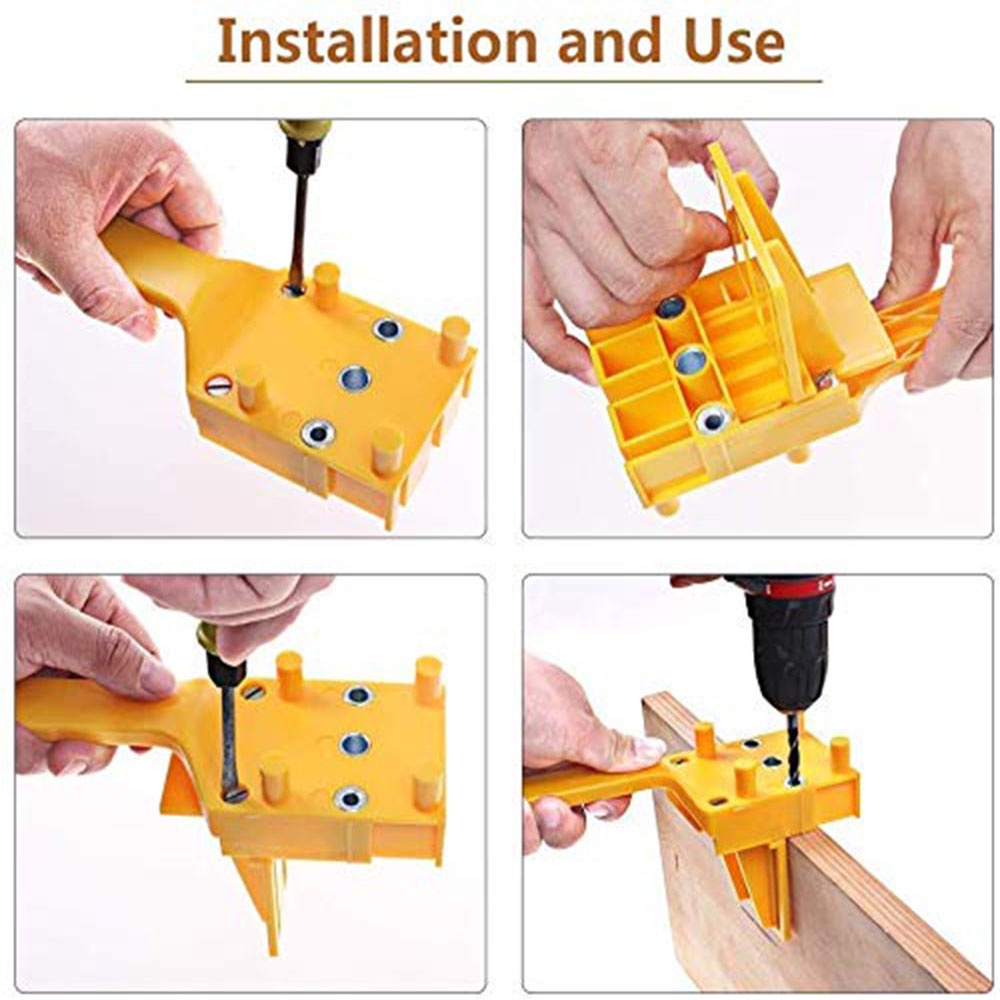 Dowelling JIG Adapter Bor Posisi Dowel Woodworking Joint