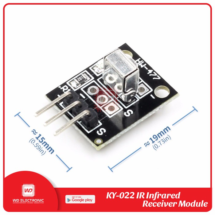 KY-022 INFRARED SENSOR RECEIVER MODULE