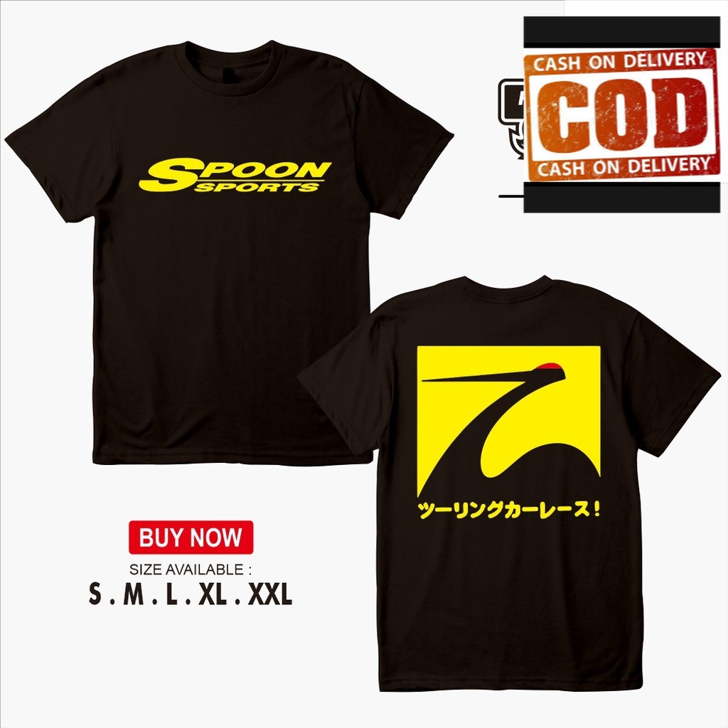 (COD) KAOS Racing Spoon Sports  Otomotif TSHIRT BAJU PRIA MURAH KEREN
