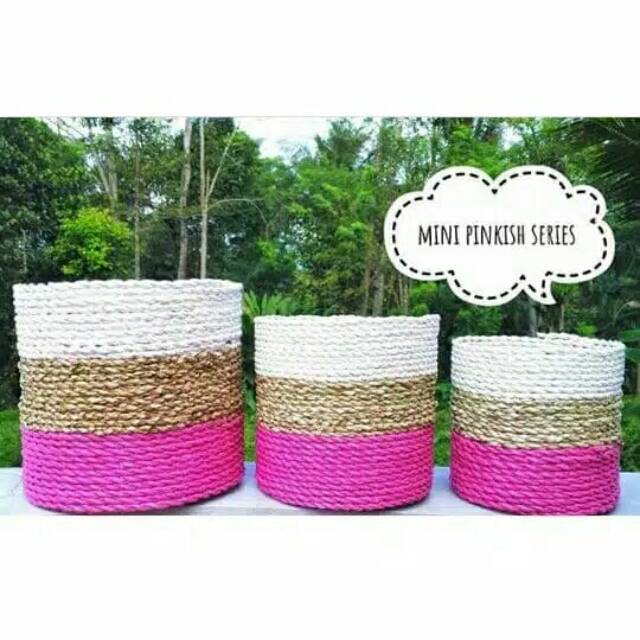 Cover pot anyaman pot bunga indoor pot anyaman Shopee 