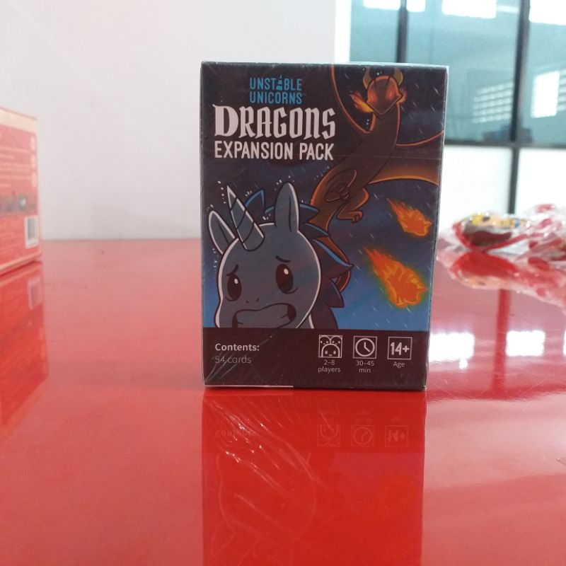 unstable unicorns dragon expansion board game