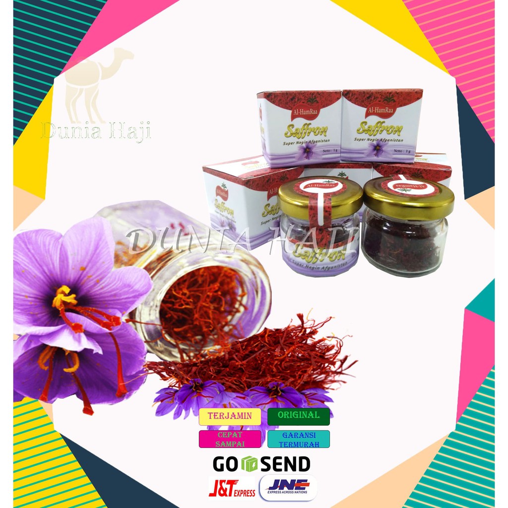 

Promo Saffron 1 gram Super Negin Premiun Quality Grade A Original