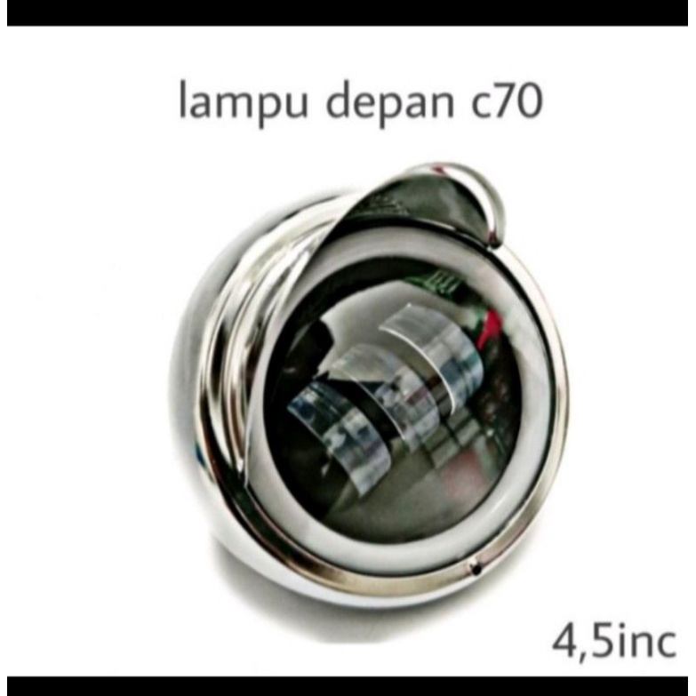 Lampu c70 Led angel eye reflektor lampu depan Led c70 + angel eyes