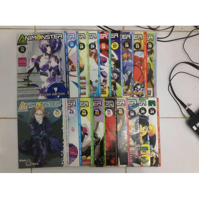 (Produk Terbaru) Majalah Animonster Vol 23 S/D 49 Cabutan