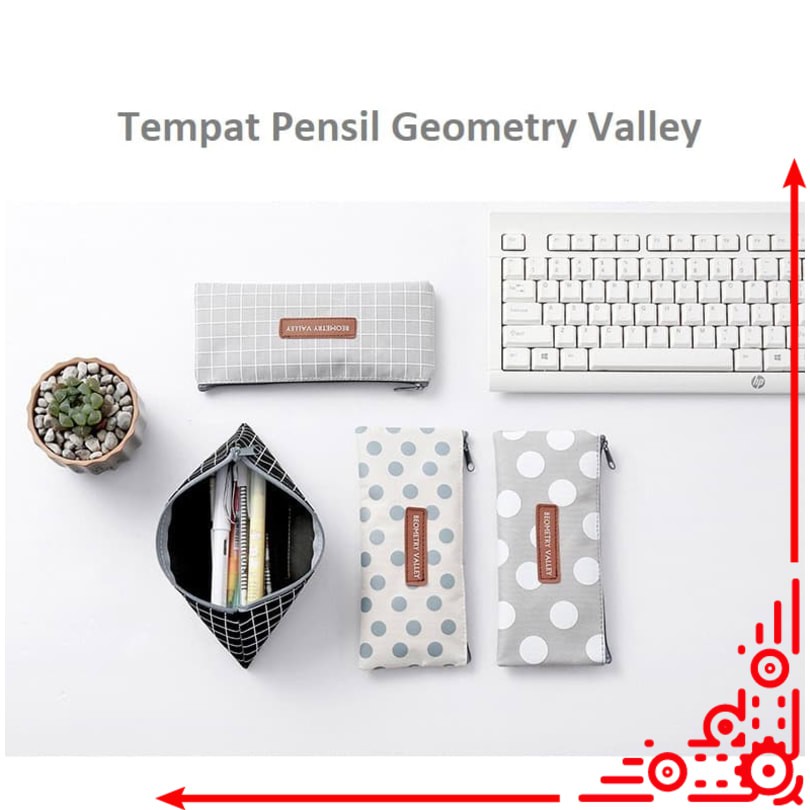 

mjm / TP0054 Tempat Pensil Geometry Valley Pencil Case / Tempat Kosmetik