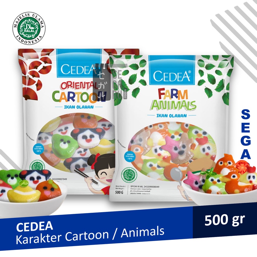 CEDEA Ikan Olahan Karakter Oriental Cartoon / Farm Animals 500g